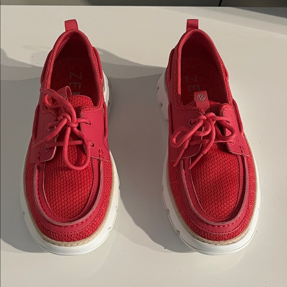 Cole Haan Women's Zero Grand Pink Mesh Lace Up Regatta Boat Shoes‎ Size 6.5 B